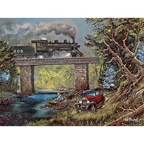 ジグソーパズル 海外製 アメリカ 2921-8 Ceaco Blaylock - Rails on Dogwood Creek Jigsaw Puzzle， 750