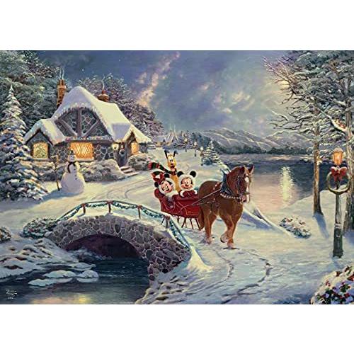 ジグソーパズル 海外製 アメリカ 3328-50 Ceaco - Thomas Kinkade - Disney Holiday - Mickey \u0026 Minnie