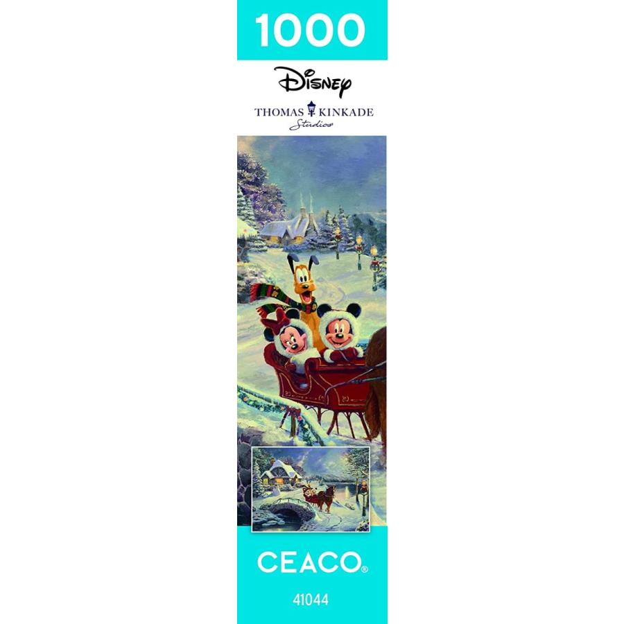 ジグソーパズル 海外製 アメリカ 3328-50 Ceaco - Thomas Kinkade - Disney Holiday - Mickey \u0026 Minnieの画像