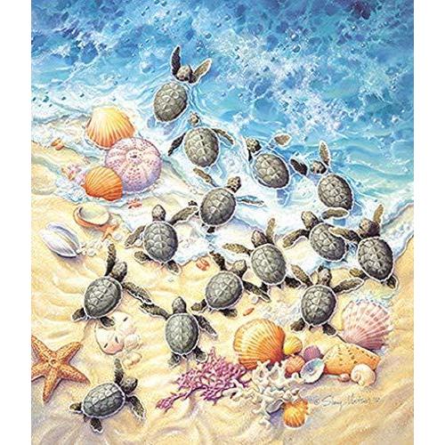 ジグソーパズル 海外製 アメリカ 45501 SUNSOUT INC - Green Turtle Hatchlings - 550 pc Jigsaw Puzzl