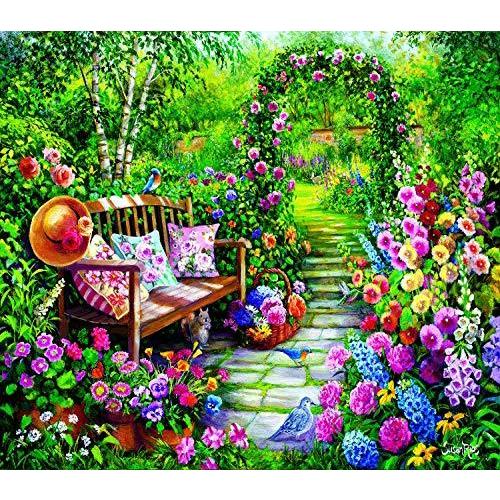 ジグソーパズル 海外製 アメリカ 45449 SUNSOUT INC - Kim's Garden - 1000 pc Jigsaw Puzzle by Artis