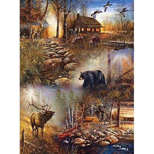 ジグソーパズル 海外製 アメリカ SG_B00RSNJM6U_US SUNSOUT INC - Forest Collage - 1000 pc Jigsaw Pu