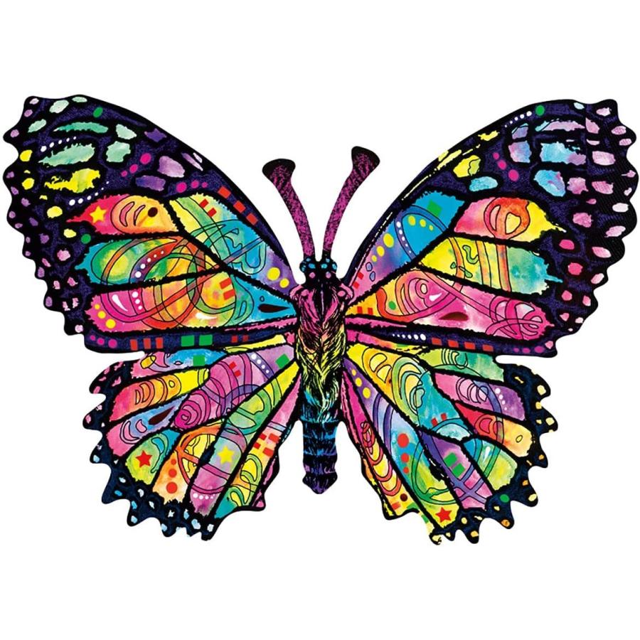 ジグソーパズル 海外製 アメリカ 97260 SUNSOUT INC - Stained Glass Butterfly - 1000 pc Special Shaの画像