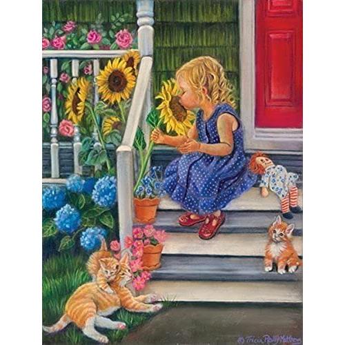ジグソーパズル 海外製 アメリカ 35877 SUNSOUT INC - A Summer Kiss - 300 pc Jigsaw Puzzle by Artis_1