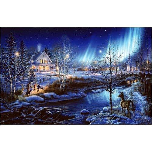 ジグソーパズル 海外製 アメリカ 28464 SUNSOUT INC - All is Bright - 1000 pc Jigsaw Puzzle by Arti