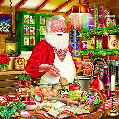 ジグソーパズル 海外製 アメリカ 30706 SUNSOUT INC - Cooking Santa - 500 pc Jigsaw Puzzle by Artis