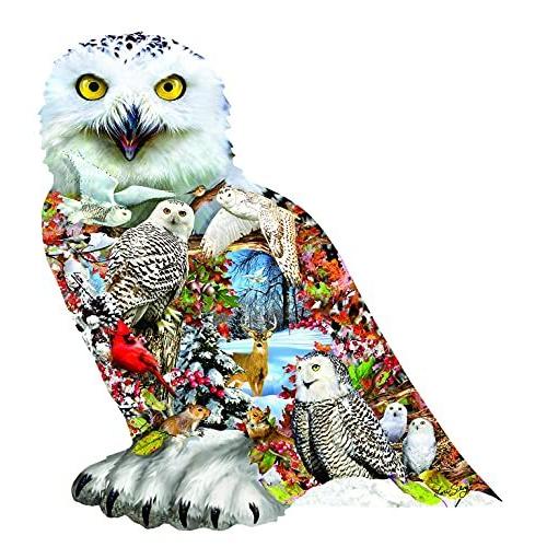 ジグソーパズル 海外製 アメリカ 96076 SUNSOUT INC - Snowy Owl - 650 pc Special Shape Jigsaw Puzzl