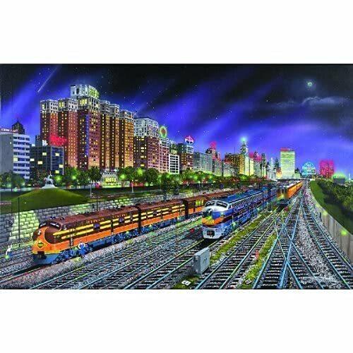 ジグソーパズル 海外製 アメリカ 21385 SUNSOUT INC - Chicago Nights - 1000 pc Jigsaw Puzzle by Art