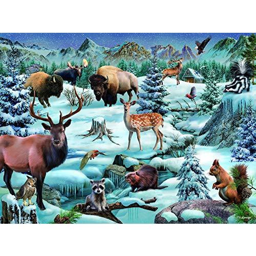ジグソーパズル 海外製 アメリカ 56123 SUNSOUT INC - Meadowland Winter - 1000 pc Jigsaw Puzzle by