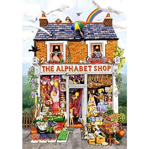 ジグソーパズル 海外製 アメリカ 52430 SUNSOUT INC - The Alphabet Shop - 500 pc Jigsaw Puzzle by A