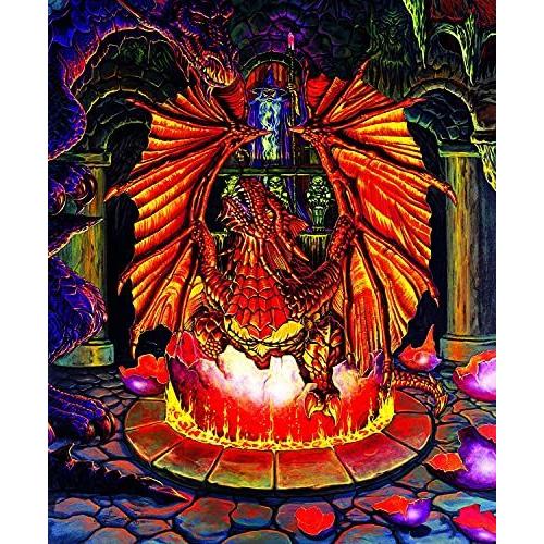 ジグソーパズル 海外製 アメリカ 20144 SUNSOUT INC - Birth of a Fire Dragon - 1000 pc Jigsaw Puzzl