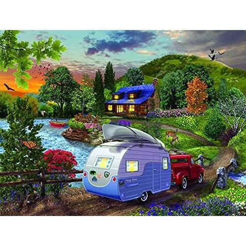 ジグソーパズル 海外製 アメリカ 31517 SUNSOUT INC - Campers Coming Home - 1000 pc Jigsaw Puzzle b