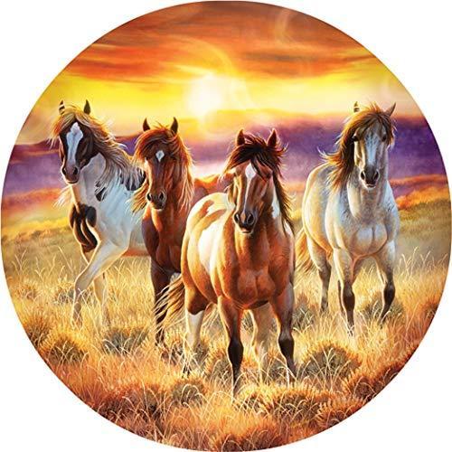 ジグソーパズル 海外製 アメリカ 70997 SUNSOUT INC - Running in The Sun - 500 pc Round Jigsaw Puzz