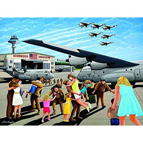 当てもの 外国で製 亜米利加 60365 SUNSOUT INC - Family Welcome - 500 pc Jigsaw Puzzle by Arti ジグソーパズル-ゲーム、おもちゃ-パズル