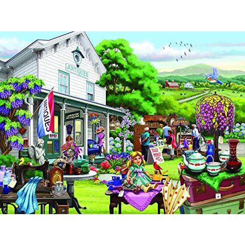 ジグソーパズル 海外製 アメリカ 63092 SUNSOUT INC - Gone Antique-ing - 1000 pc Jigsaw Puzzle by A