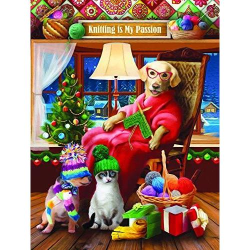 ジグソーパズル 海外製 アメリカ 29718 SUNSOUT INC - Another Knitted Gift from Grandma - 300 pc Ji