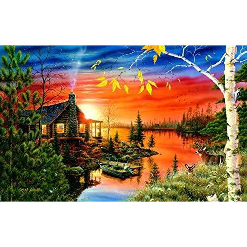 ジグソーパズル 海外製 アメリカ 51847 SUNSOUT INC - Autumn Evening - 550 pc Jigsaw Puzzle by Arti