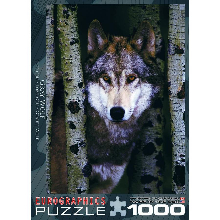 ジグソーパズル 海外製 アメリカ EUROPZ-1244 Eurographics Gray Wolf 1000-Piece Puzzle_3