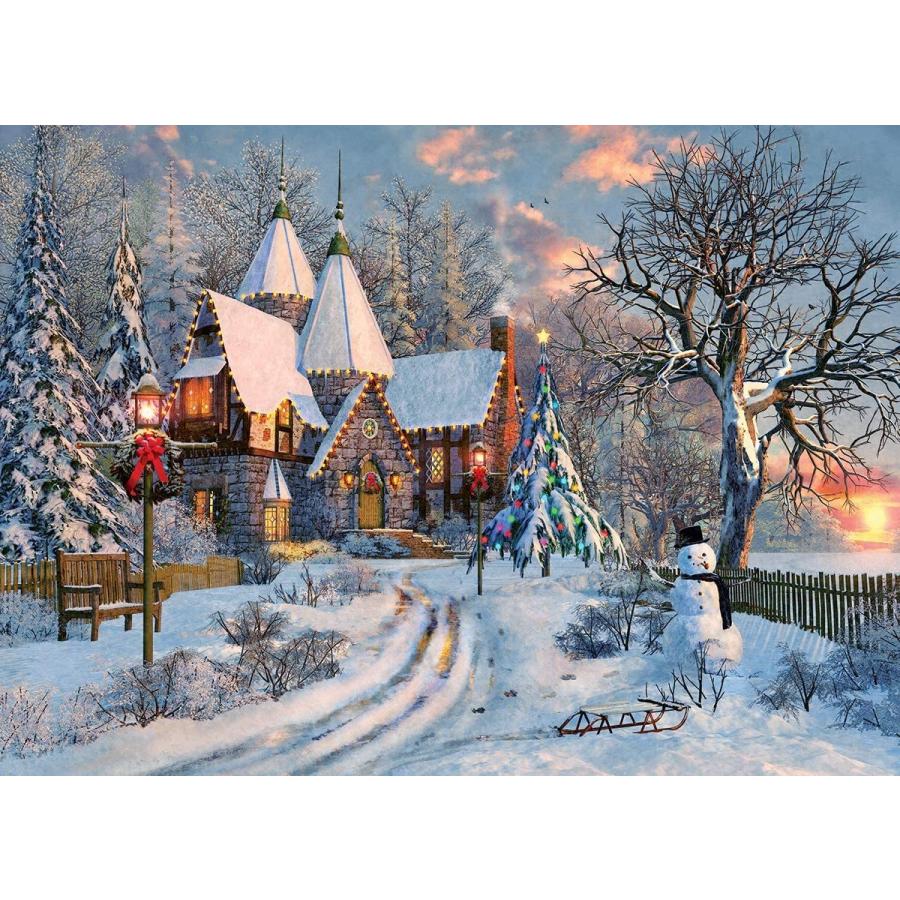 ジグソーパズル 海外製 アメリカ 6000-0790 Christmas Cottage by Dominic Davison_1