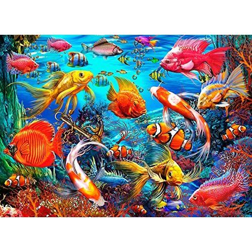 ジグソーパズル 海外製 アメリカ VC1084 Vermont Christmas Company Tropical Fish Jigsaw Puzzle 1000