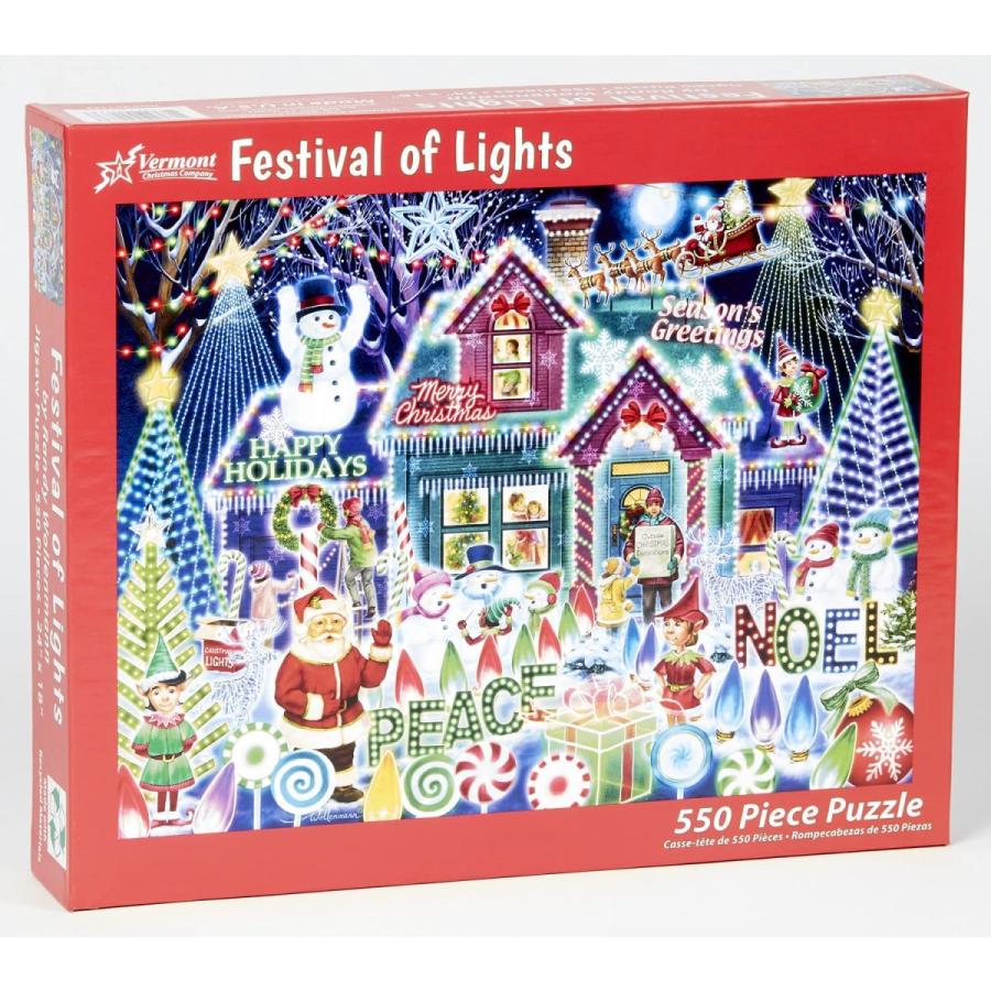 ジグソーパズル 海外製 アメリカ VC1173 Vermont Christmas Company Festival of Lights Christmas Jig_1
