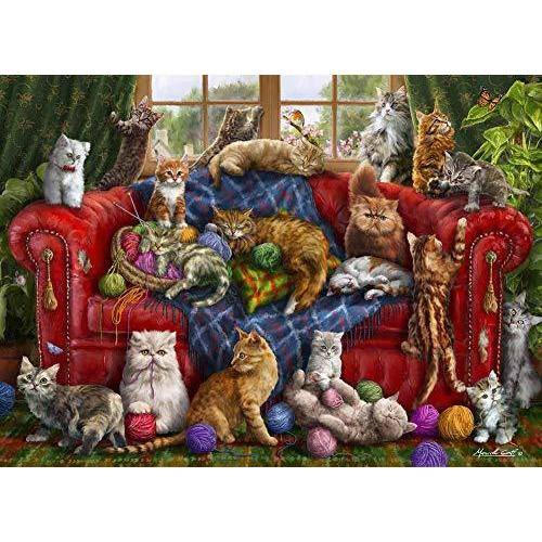 ジグソーパズル 海外製 アメリカ VC1181 Vermont Christmas Company Love My Cats Jigsaw Puzzle 1000