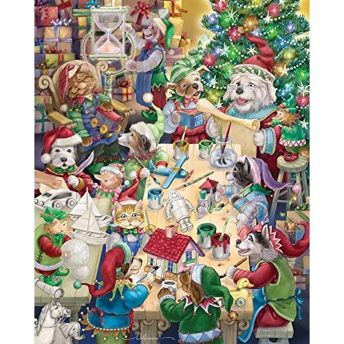 ジグソーパズル 海外製 アメリカ VC1006 Vermont Christmas Company North Pole Pets Jigsaw Puzzle 10