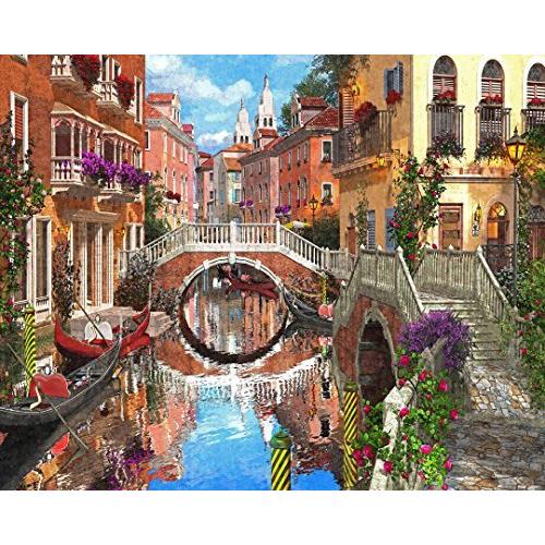 ジグソーパズル 海外製 アメリカ VC164 Vermont Christmas Company Venetian Waterway Jigsaw Puzzle 1