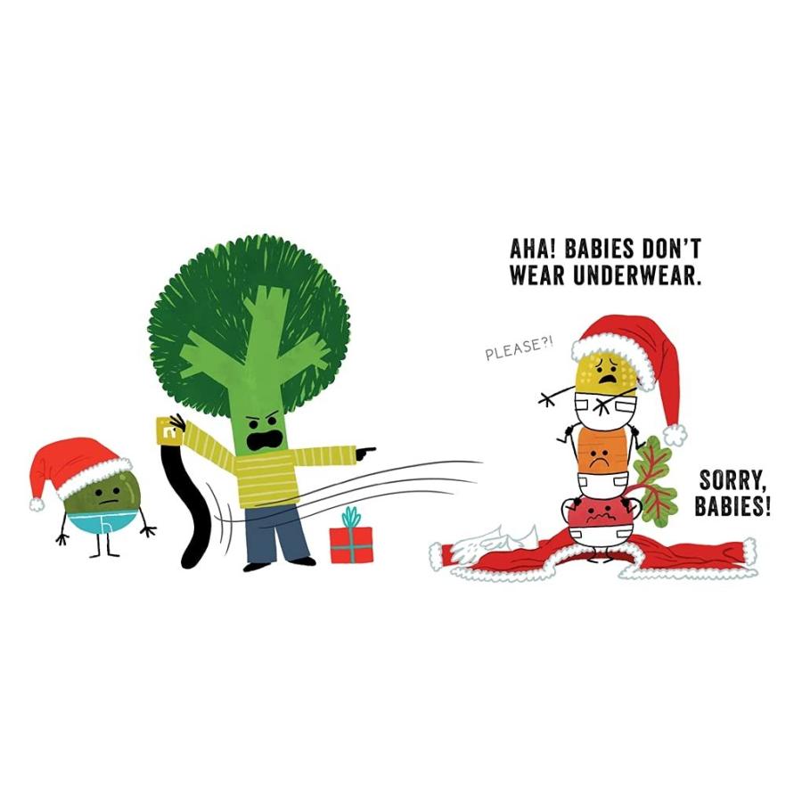 海外製絵本 知育 英語 Vegetables In Holiday Underwear 外国の絵本 Xaagaan Com