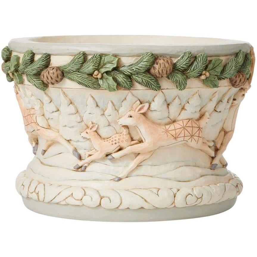 エネスコ Enesco 鹿装飾のボウル ジム・ショア ハートウッドクリーク 約15センチ 6008872 フィギュア_2