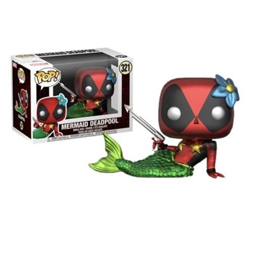 ファンコ FUNKO 図形 Funko Pop Marvel Mermaid Deadpool #321 (Metallic) 人形-おもちゃ-ゲーム、おもちゃ