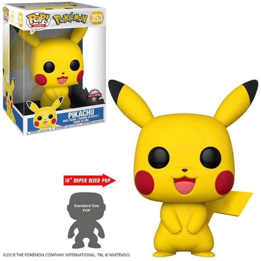 ファンコ FUNKO フィギュア 31542 Funko POP! Games: Pokemon - 10 Inch Pikachu - Collectable Vinyl Figurの画像