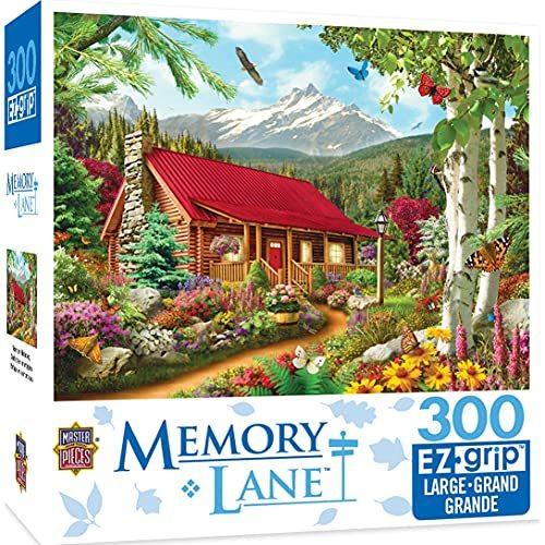 ジグソーパズル 海外製 アメリカ 31654 MasterPieces - 300 Piece Jigsaw Puzzle， Large EZ Grip Shape