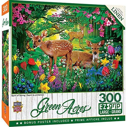 当てもの 外国で製 亜米利加 32107 MasterPieces - 300 Piece Jigsaw Puzzle, Large EZ Grip Shape ジグソーパズル-パズル