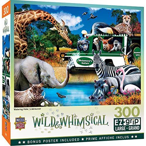 ジグソーパズル 海外製 アメリカ 32152 Masterpieces 300 Piece EZ Grip Jigsaw Puzzle - Watering Hol
