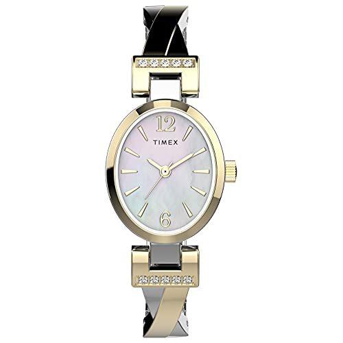 腕時計 タイメックス レディース TW2U70100JI Timex Women's Dress Stretch Bangle 21mm Watch ? Gol