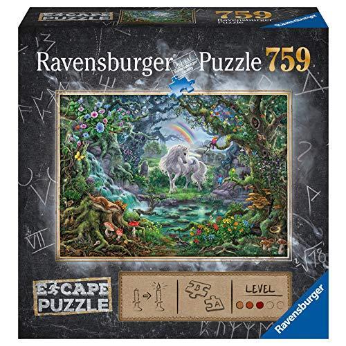 ジグソーパズル 海外製 759ピース エスケープパズル ユニコーン サイズ約70x50センチ 絵画・アー