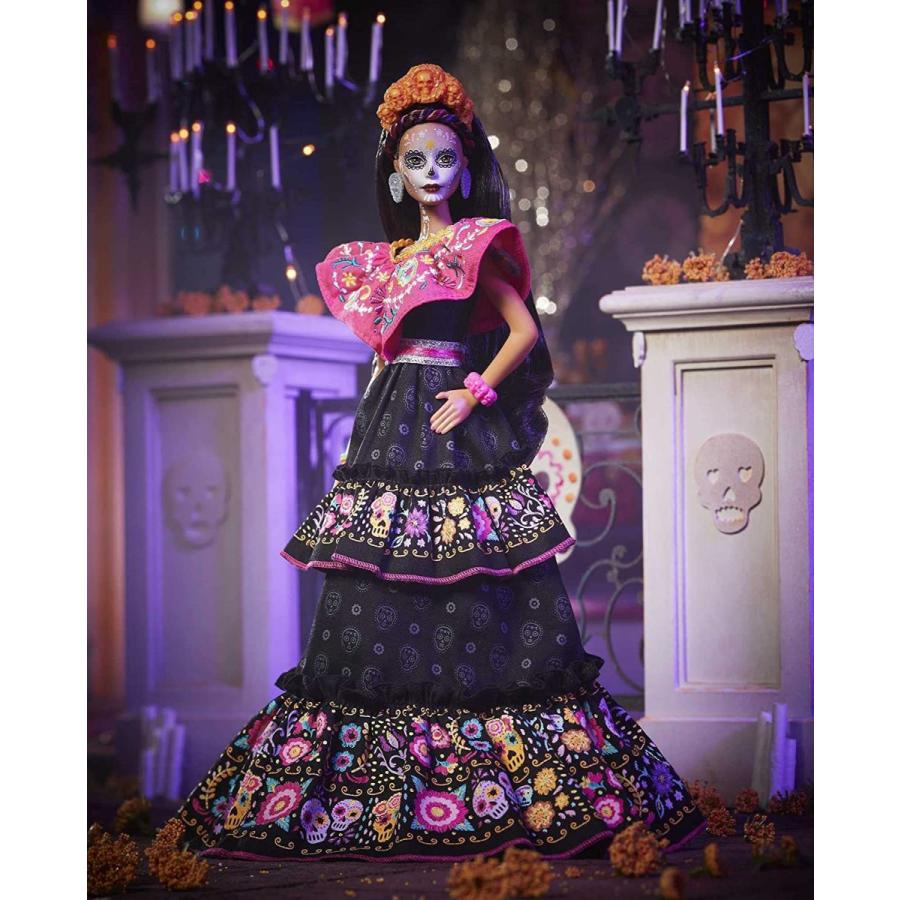 バービー バービー人形 GXL27 Barbie 2021 Dia De Muertos Doll (11.5-in) Wearing Traditional Embroidere_1