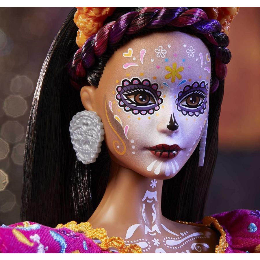 バービー バービー人形 GXL27 Barbie 2021 Dia De Muertos Doll (11.5-in) Wearing Traditional Embroidere_2