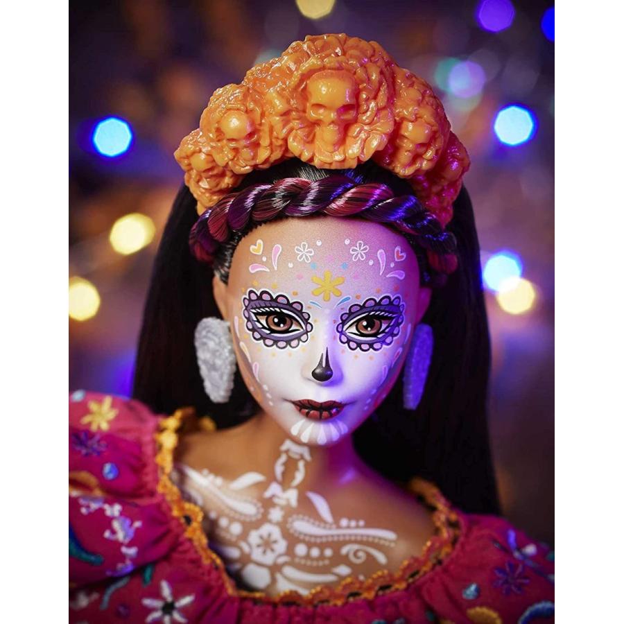 バービー バービー人形 GXL27 Barbie 2021 Dia De Muertos Doll (11.5-in) Wearing Traditional Embroidere_3