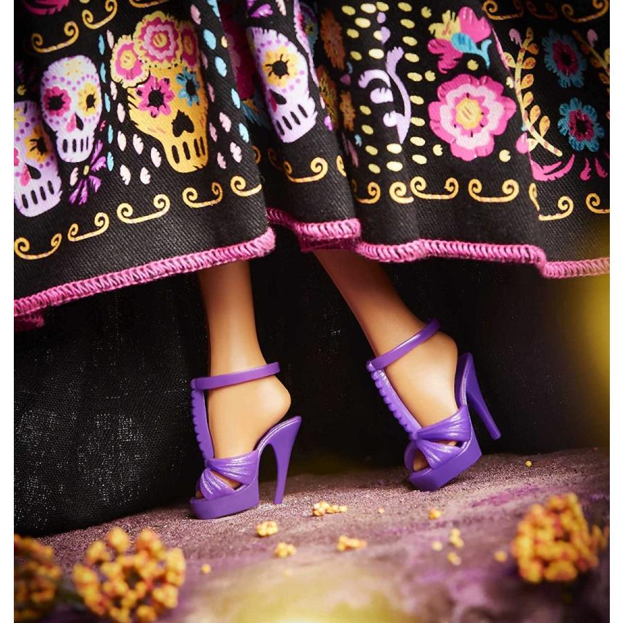 バービー バービー人形 GXL27 Barbie 2021 Dia De Muertos Doll (11.5-in) Wearing Traditional Embroidere_4