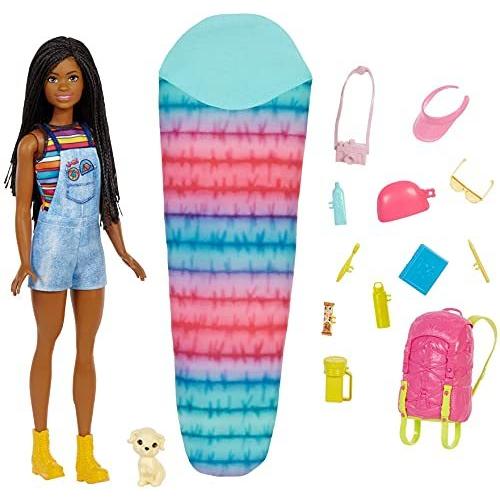 バービー バービー人形 HDF74 Barbie It Takes Two Doll & Accessories， Brooklyn Camping Playset with Do