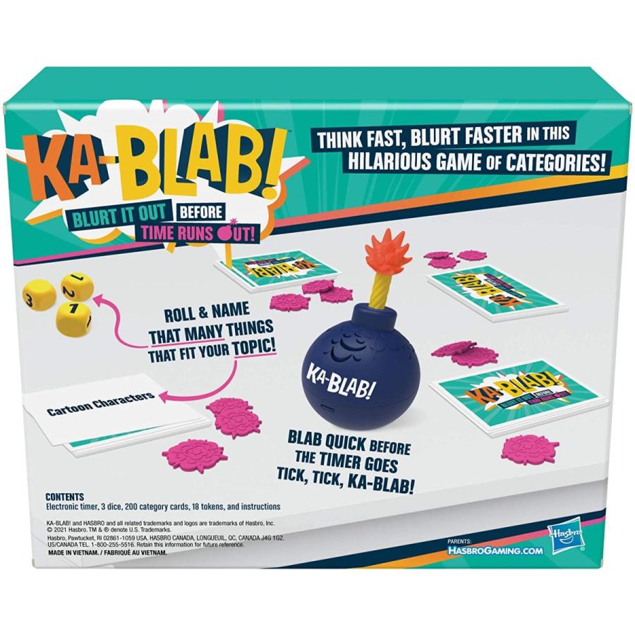 ボードゲーム 英語 アメリカ F2562 Hasbro Gaming Ka-Blab! Game for Families, Teens and Kids Ages 10の画像
