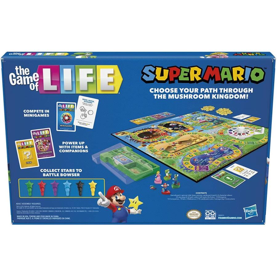 ボードゲーム 英語 アメリカ E9488 Hasbro Gaming The Game of Life: Super Mario Edition Board Game foの画像