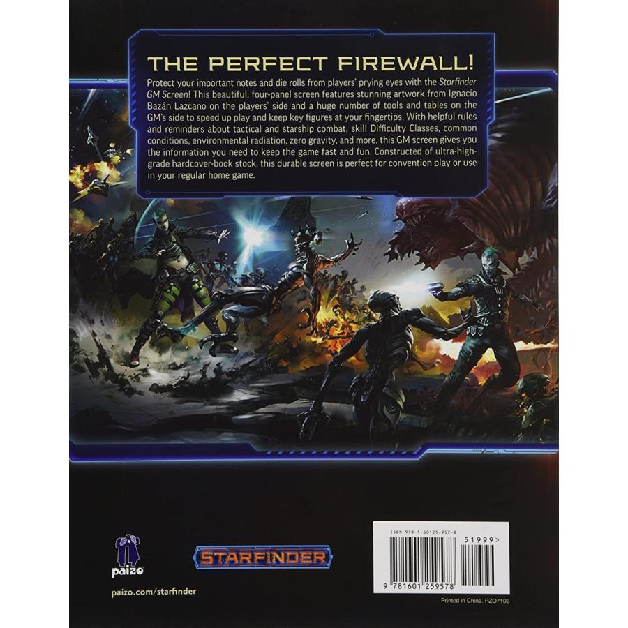 ボードゲーム 英語 アメリカ PZO7102 Starfinder Roleplaying Game: Starfinder GM Screenの画像