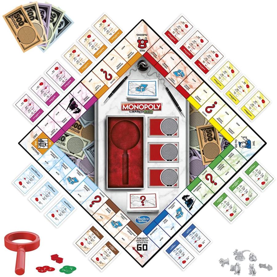 ゲーム盤競り合い 英語 亜米利加 F2674 Monopoly Crooked Cash Board Game for Families and Kids Ages 8 and