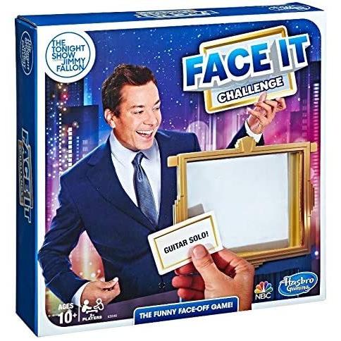 ボードゲーム 英語 アメリカ E5646 Hasbro Gaming The Tonight Show Starring Jimmy Fallon Face It Chalの画像