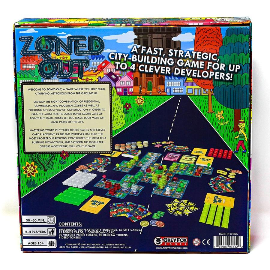 ボードゲーム 英語 アメリカ GFG96732 Grey Fox Games Zoned Outの画像