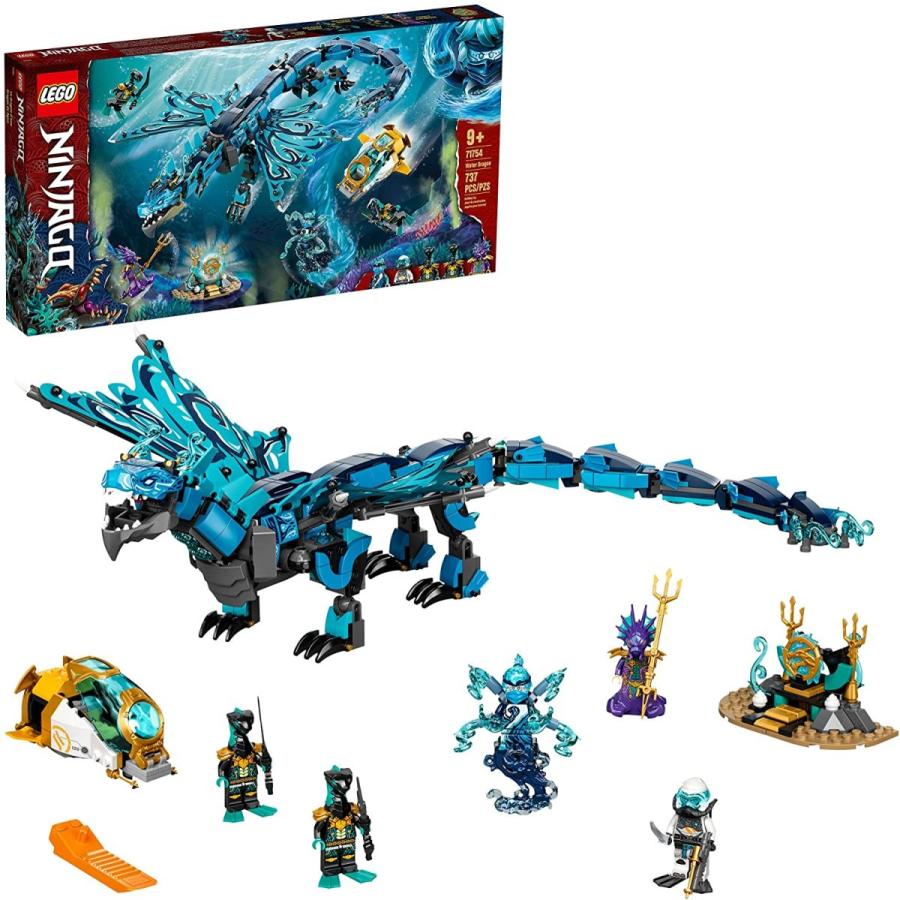 クリスマスツリー特価！ レゴ ニンジャゴー 6332542 LEGO NINJAGO Water Dragon Toy， 71754 Building Set with 5 Minifigures and Wea