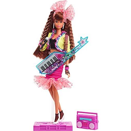 バービー バービー人形 GTJ88 Barbie Rewind 80s Edition Dolls’ Night Out Doll, Brunette in Party Loo